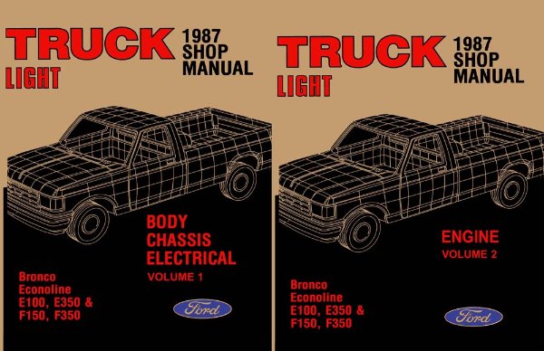 1987 Ford Truck F-150, F-250, F-350, Econoline Factory Shop Service Manual