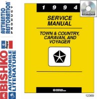 1994 Chrysler Town & Country Caravan Voyager Shop Service Repair Manual PDF sample image