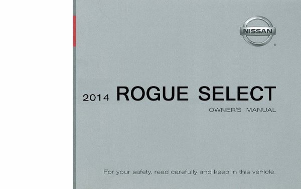 2014 Nissan Rogue Select Owner's Manual