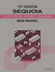 2005 Toyota Sequoia Wiring Diagrams Manual