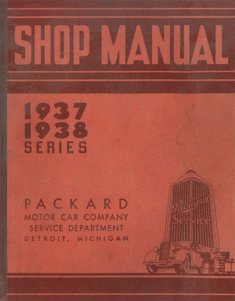 1937–1938 Packard CONDENSED VERSION Factory Shop Service Manual