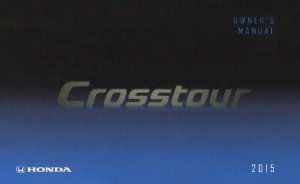 2015 Honda Crosstour Owner's Manual