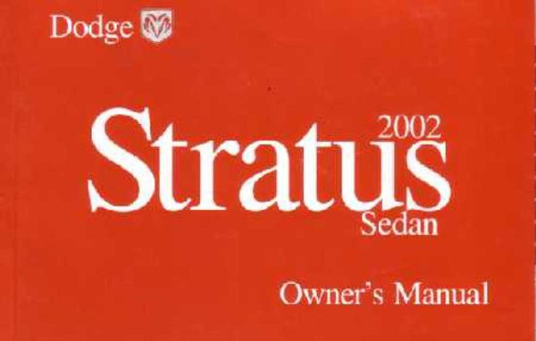 2002 Dodge Stratus Owner's Manual