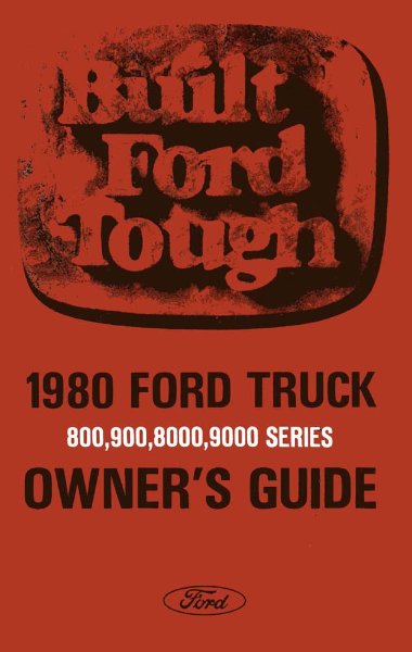 1980 Ford Heavy Duty Truck Owner's Manual