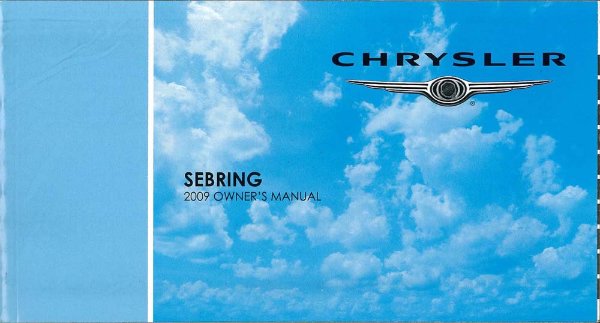 2009 Chrysler Sebring Owner's Manual