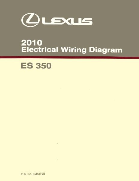 2010 Lexus ES 350 Wiring Diagrams Manual