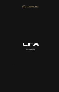 2012 Lexus LFA Owner's Manual