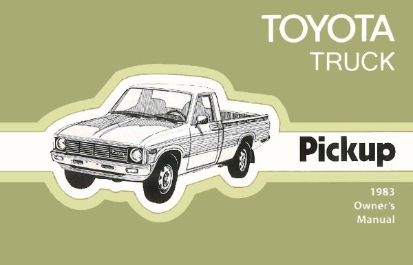 1983 Toyota Pickup Owner's Manual