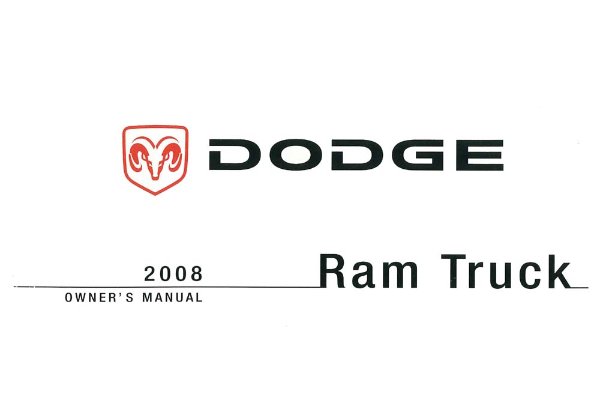 2008 Dodge Ram Truck Owner's Manual