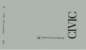 1995 Honda Civic Sedan - Sedan ONLY! Owner's Manual