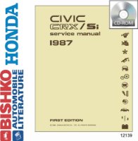 1987 Honda Civic Si Crx Shop Service Repair Manual PDF sample image