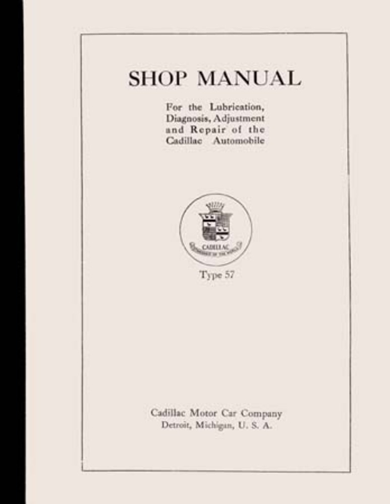 1919 1920 Cadillac Type 57 Shop Service Repair Manual Book Engine Electrical OEM