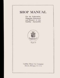 1919 1920 Cadillac Type 57 Shop Service Repair Manual Book Engine Electrical OEM
