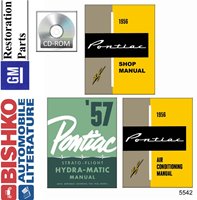 1956 PONTIAC Chassis & Electrical Service Manual w/Autotrans Supp & AC manuals sample image