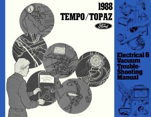 1988 Ford Tempo, Topaz Wiring Diagrams Manual