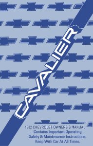 1982 Chevrolet Cavalier Owner's Manual