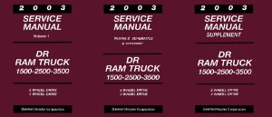 2003 Dodge DR Ram 1500/2500/3500 Truck Factory Shop Service Manual