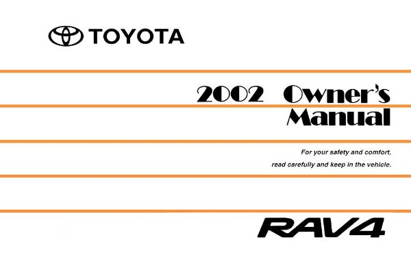 2002 Toyota RAV4 Owner's Manual