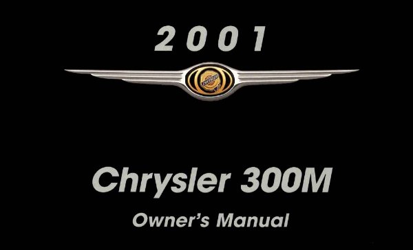 2001 Chrysler 300M Owner's Manual