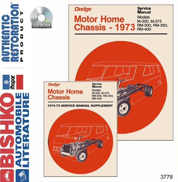 1973 Dodge Truck Motor Home Factory Shop Service Manual