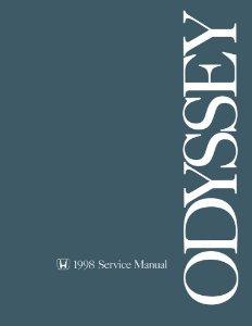 1998 Honda Odyssey Factory Shop Service Manual