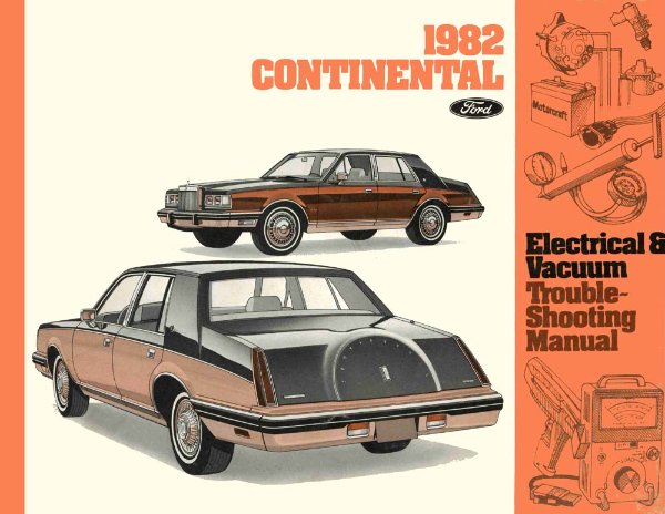 1982 Lincoln Continental Wiring Diagrams Manual