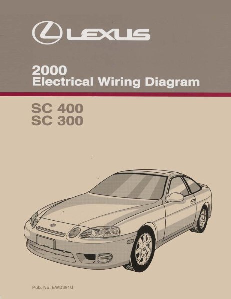 2000 Lexus SC 400, SC 300 Wiring Diagrams Manual