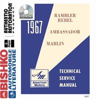 1967 AMC AMBASSADOR, MARLIN & REBEL Body, Chassis & Electrical Service Manual sample image
