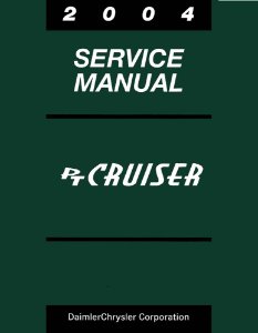 2004 Chrysler PT Cruiser Factory Shop Service Manual