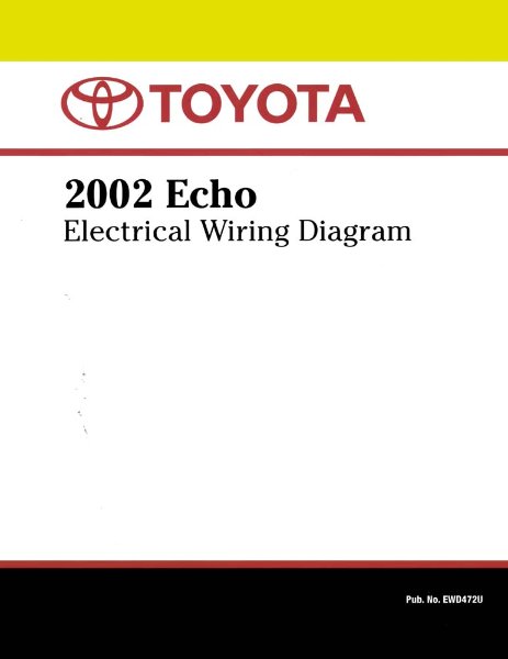 2002 Toyota Echo Wiring Diagrams Manual