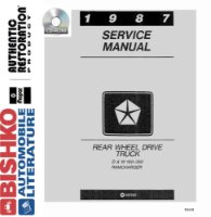 1987 Dodge Pickup Truck & RAMCharger Shop Service Repair Manual PDF Engine Wiring sample image