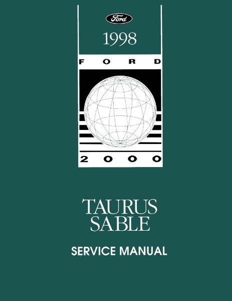 1998 Ford Taurus, Sable Factory Shop Service Manual