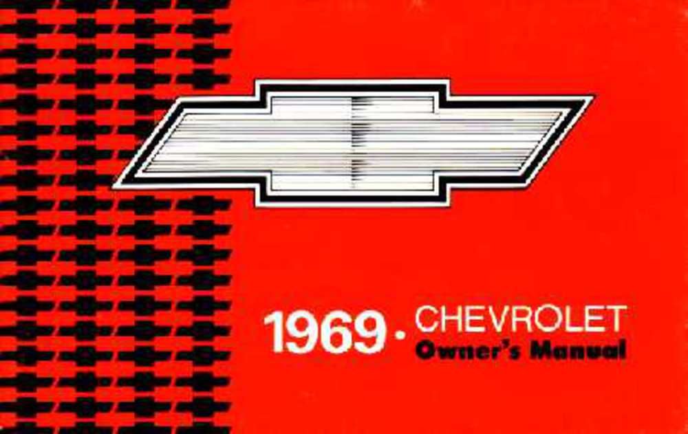 1969 Chevrolet Belaire Caprice Impala Owners Manual User Guide Reference Book