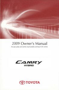 2009 Toyota CAMRY HYBRID Owner's Manual