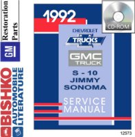 1992 CHEVROLET S-10 MODELS & GMC SONOMA/JIMMY Body, Chassis & Electrical Service Manual sample image