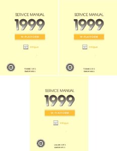 1999 Oldsmobile Intrigue Factory Shop Service Manual