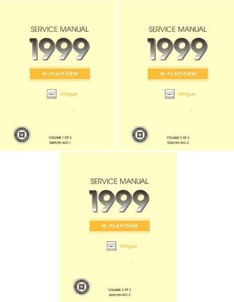 1999 Oldsmobile Intrigue Factory Shop Service Manual