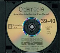 1939-40 OLDSMOBILE Body, Chassis & Electrical Shop Manual sample image