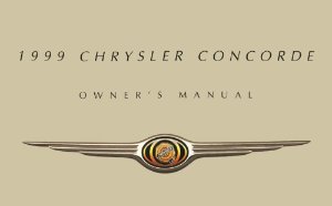 1999 Chrysler Concorde Owner's Manual