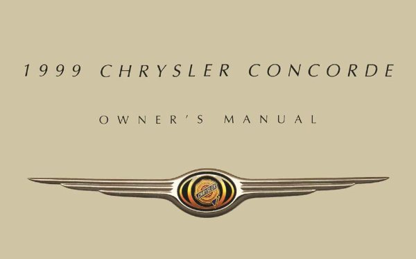 1999 Chrysler Concorde Owner's Manual