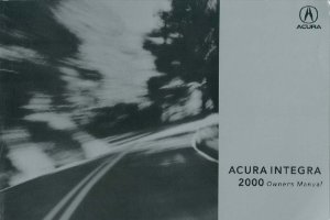 2000 Acura Integra Owner's Manual