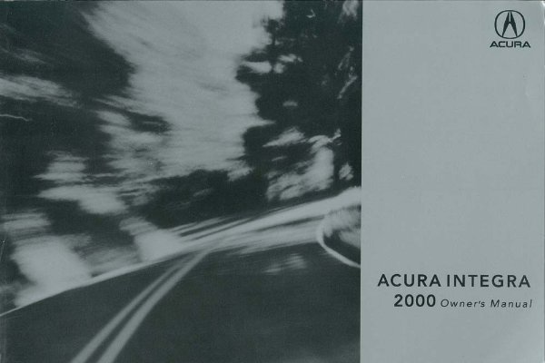 2000 Acura Integra Owner's Manual