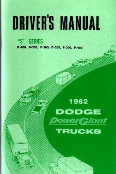 1962 Dodge S Series Owner's Manual