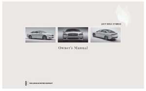 2017 Lincoln MKZ Hybrid Owner's Manual