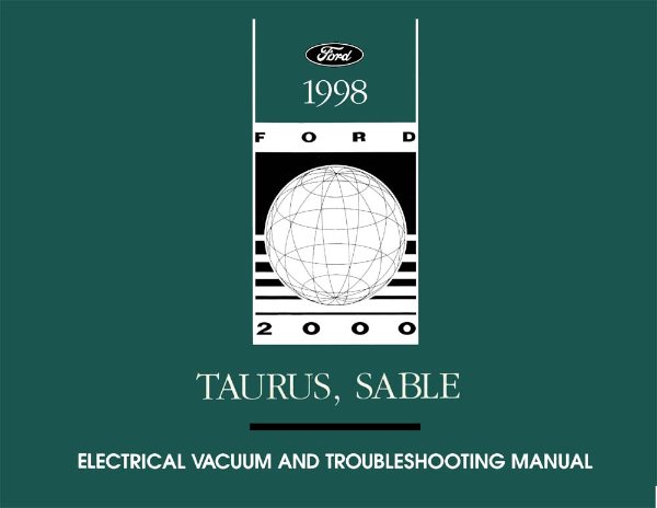 1998 Ford Taurus, Sable Wiring Diagrams Manual