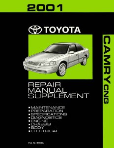 2001 Toyota Camry CNG Supplement Shop Service Repair Manual
