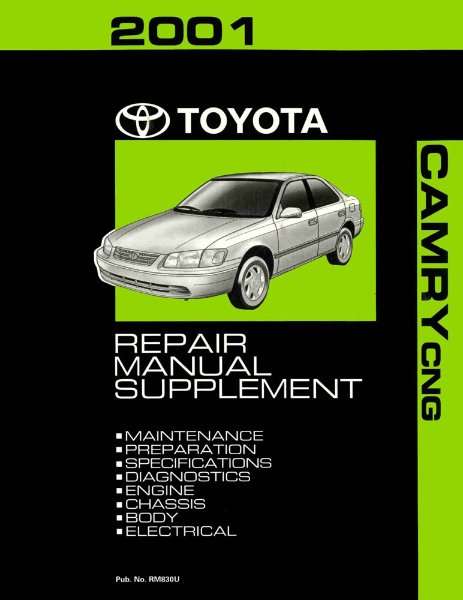 2001 Toyota Camry CNG Supplement Shop Service Repair Manual
