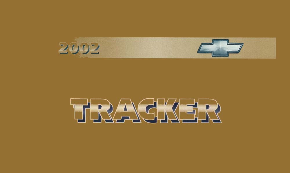 2002 Chevrolet Tracker Owners Manual User Guide