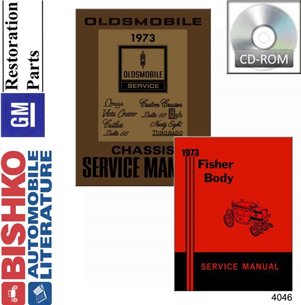 1973 Oldsmobile ALL MODELS FISHER BODY Factory Shop Service Manual