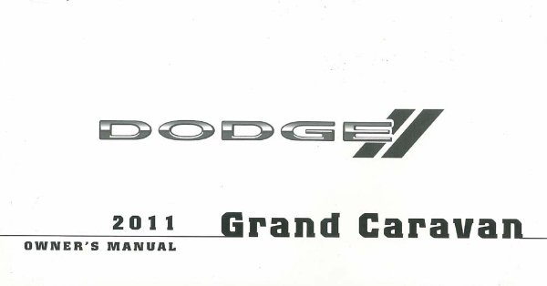 2011 Dodge Grand Caravan Owner's Manual
